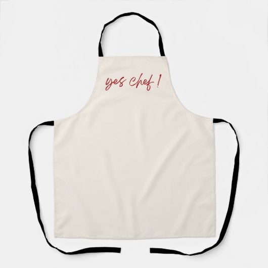 Ja Chef Grappig Keuken Schort (Voorkant)