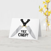 Ja Chef Kaart (Gele Bloem)