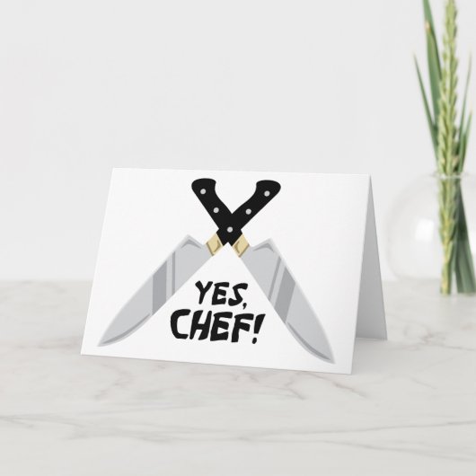 Ja Chef Kaart (Voorkant)