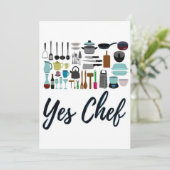 Ja Chef Kerstvakantie Receptkaart Feestdagenkaart (Staand voorkant)