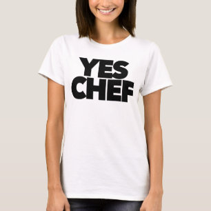 Ja chef-kok grappig voor uw restaurant baas person t-shirt