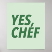 Ja, chef-kok Keuken Art Print (Voorkant)
