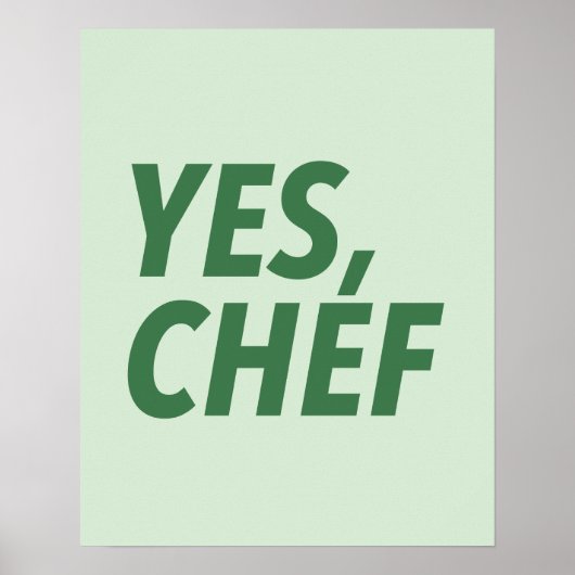 Ja, chef-kok Keuken Art Print (Voorkant)