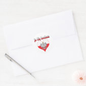 ja Cie kocham Eagle Heart Ronde Sticker (Envelop)