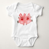 JA! Cute Cartoon Pigs Baby Creeper Romper (Voorkant)