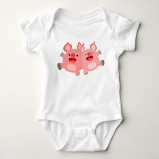 JA! Cute Cartoon Pigs Baby Creeper Romper