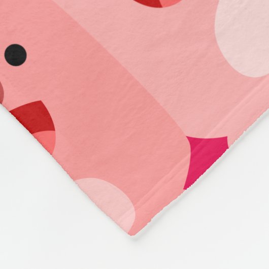 JA! Cute Cartoon Pigs Fleece Blanket (Hoek)