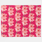 JA! Cute Cartoon Pigs Fleece Blanket Deken (Voorkant (Horizontaal))