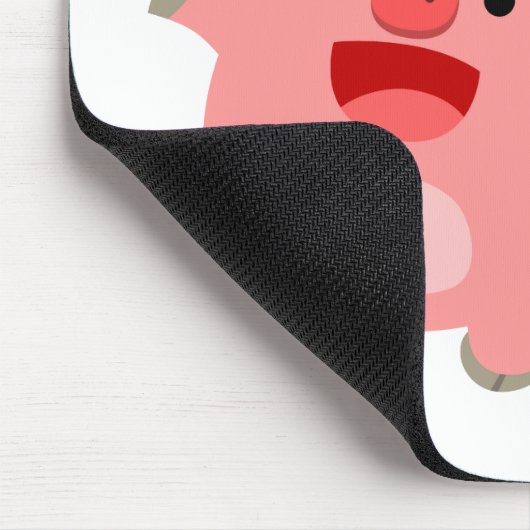 JA! Cute Cartoon Pigs Mousepad Muismat (Hoek)