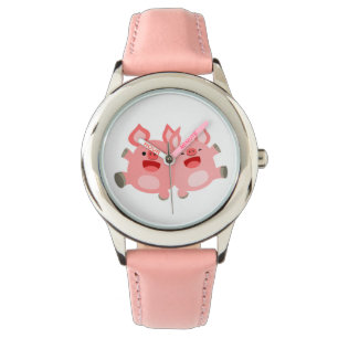 JA! Cute Cartoon Pigs Watch Horloge
