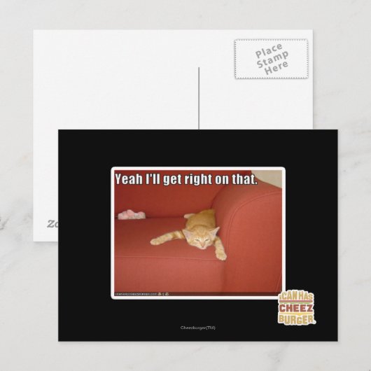 Ja, daar kom ik wel op terug. briefkaart (Voorkant / Achterkant)