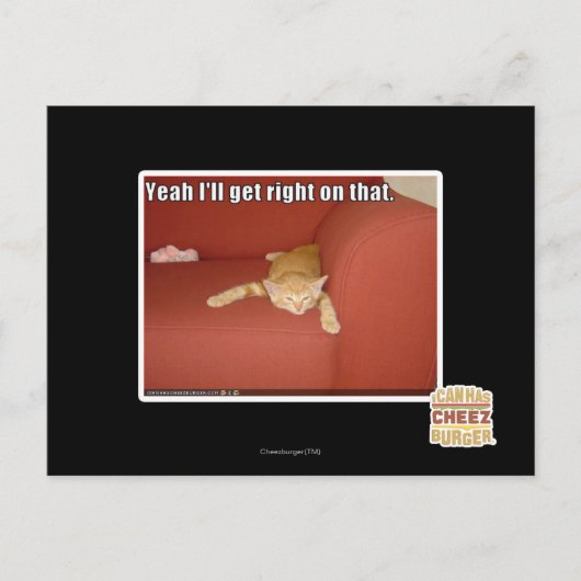 Ja, daar kom ik wel op terug. briefkaart (Voorkant)