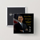 Ja, dat deden we - Inauguration Button (Voorkant /achterkant)