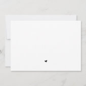 Ja, dat deden we, Wedding Elopement Uitnodiging (Achterkant)