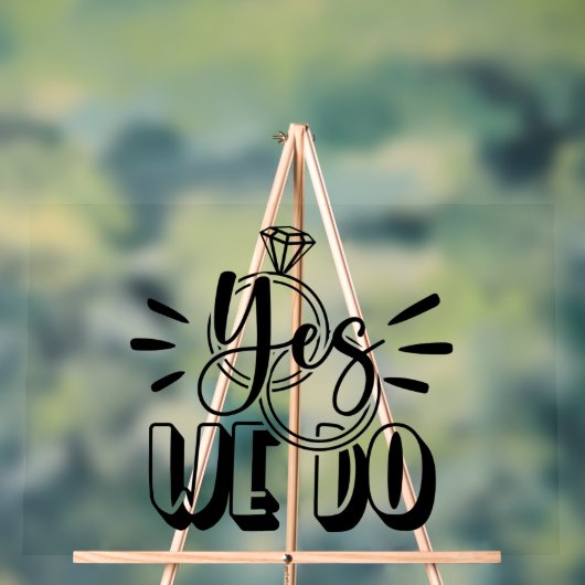 Ja, dat doen we acryl bord (Neutraal)