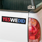 Ja, dat hebben we gedaan. bumpersticker (Op Truck)