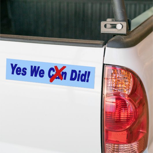 Ja, dat hebben we gedaan. Bumpersticker (Op Truck)