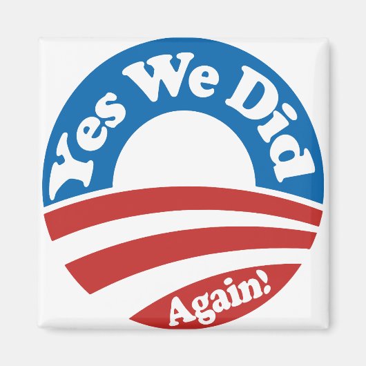 Ja, dat hebben we gedaan, opnieuw! magneet (Voorkant)