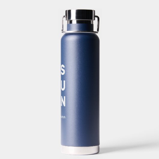 Ja, dat kan | Eenvoudige persoonlijke naam Waterfles (Achterkant)