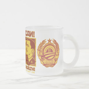 Ja dat kan hij. Comrade Obama Spoof Matglas Koffiemok