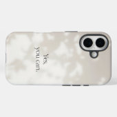 Ja, dat kan je. Beige Motiverend Case-Mate iPhone Case (Achterkant (horizontaal))