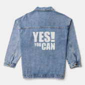 JA DAT KAN – Motivatie positief offerte ontwerp Denim Jacket (Achterkant)