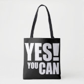 JA DAT KAN – Motivatie positief offerte ontwerp Tote Bag (Voorkant)