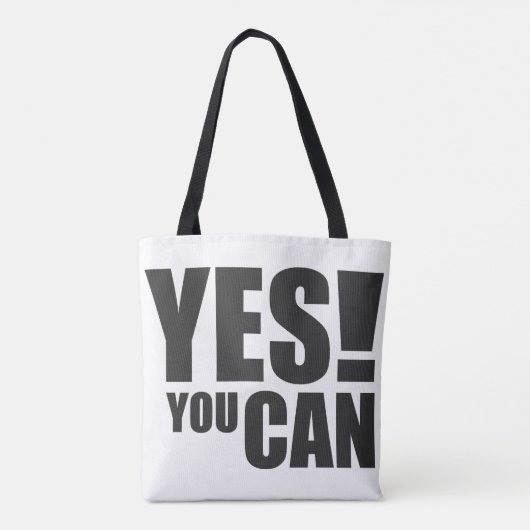 JA DAT KAN – Motivatie positief offerte ontwerp Tote Bag (Achterkant)