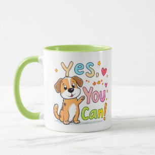 Ja, dat kan! Schattigee Motivatie hond Mok