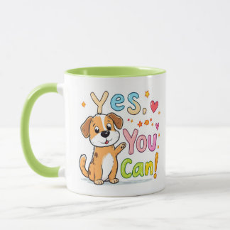Ja, dat kan! Schattigee Motivatie hond Mok