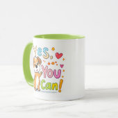 Ja, dat kan! Schattigee Motivatie hond Mok (Voorkant links)