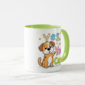 Ja, dat kan! Schattigee Motivatie hond Mok (Voorkant rechts)