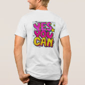 JA, DAT KAN 👕 Tri-Blend SHIRT (Achterkant)