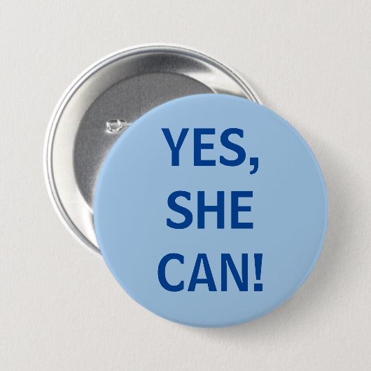 Ja, dat kan ze ronde button 7,6 cm (Voorkant /achterkant)