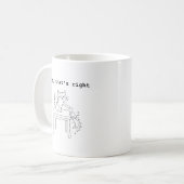 Ja, dat klopt, kattenattitude koffiemok (Voorkant links)