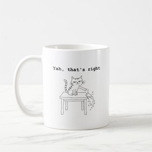 Ja, dat klopt, kattenattitude koffiemok (Links)