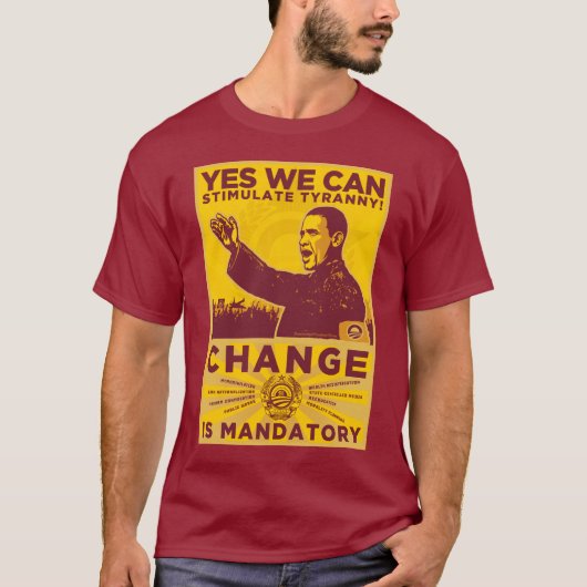 Ja, dat kunnen we. Comrade Obama Spoof Shirt (Voorkant)