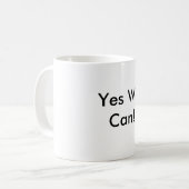 Ja, dat kunnen we. koffiemok (Voorkant links)