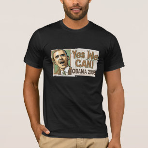 Ja, dat kunnen we. Obama 2008 donker Shirt
