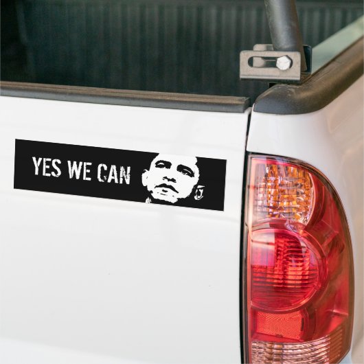 Ja dat kunnen we / Obama 2008, JA WE KUNNEN Bumpersticker (Op Truck)