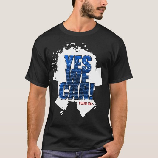 "Ja, dat kunnen we!" OBAMA 2008 T-SHIRT (Voorkant)
