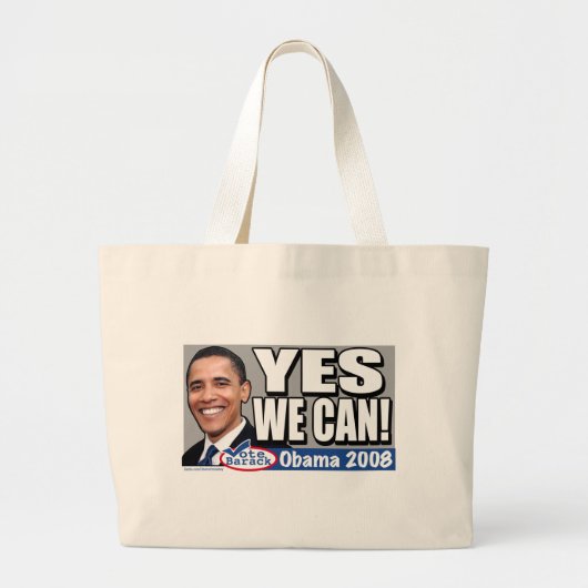Ja, dat kunnen we. Obama Bag  Grote Tote Bag (Voorkant)
