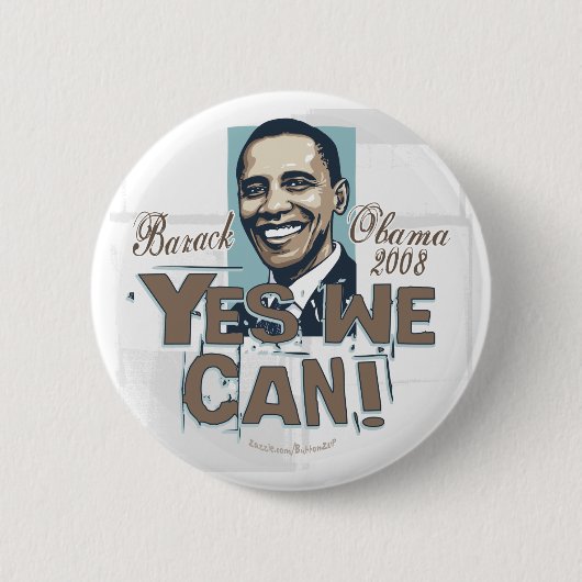 Ja, dat kunnen we. Obama Button  (Voorkant)