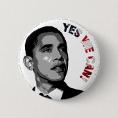Ja, dat kunnen we. - Obama Politieke Button (Voorkant)