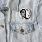 Ja, dat kunnen we. - Obama Politieke Button (In situ)