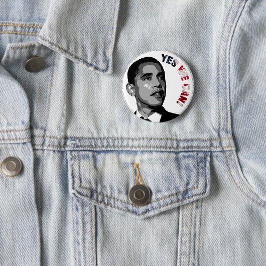 Ja, dat kunnen we. - Obama Politieke Button (In situ)