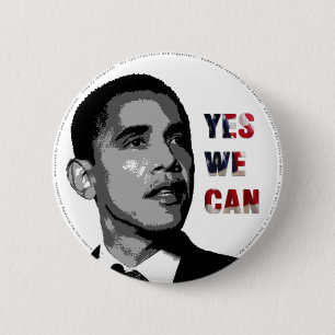 Ja, dat kunnen we - Obama politieke Button