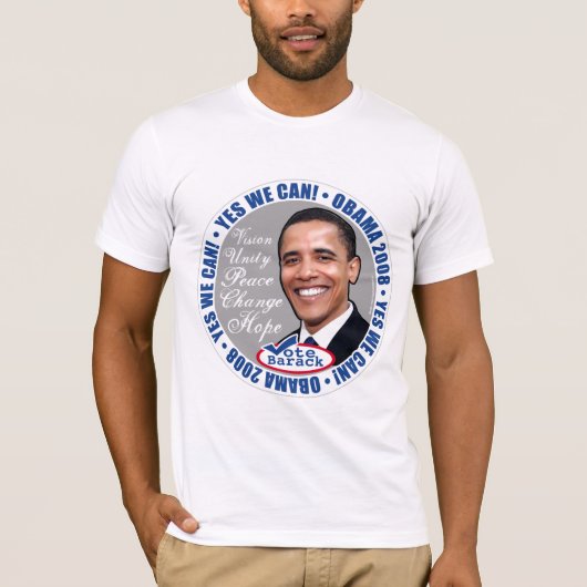 Ja, dat kunnen we. Obama Shirt  (Voorkant)