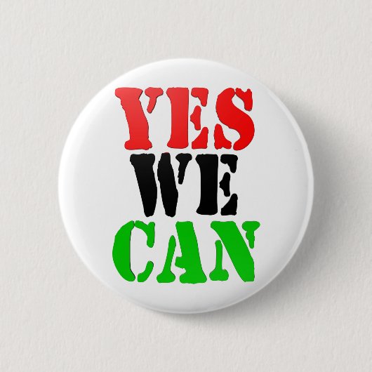 Ja dat kunnen we (pan-Afrikaanse vlag) Ronde Button 5,7 Cm (Voorkant)
