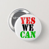 Ja dat kunnen we (pan-Afrikaanse vlag) Ronde Button 5,7 Cm (Voorkant /achterkant)
